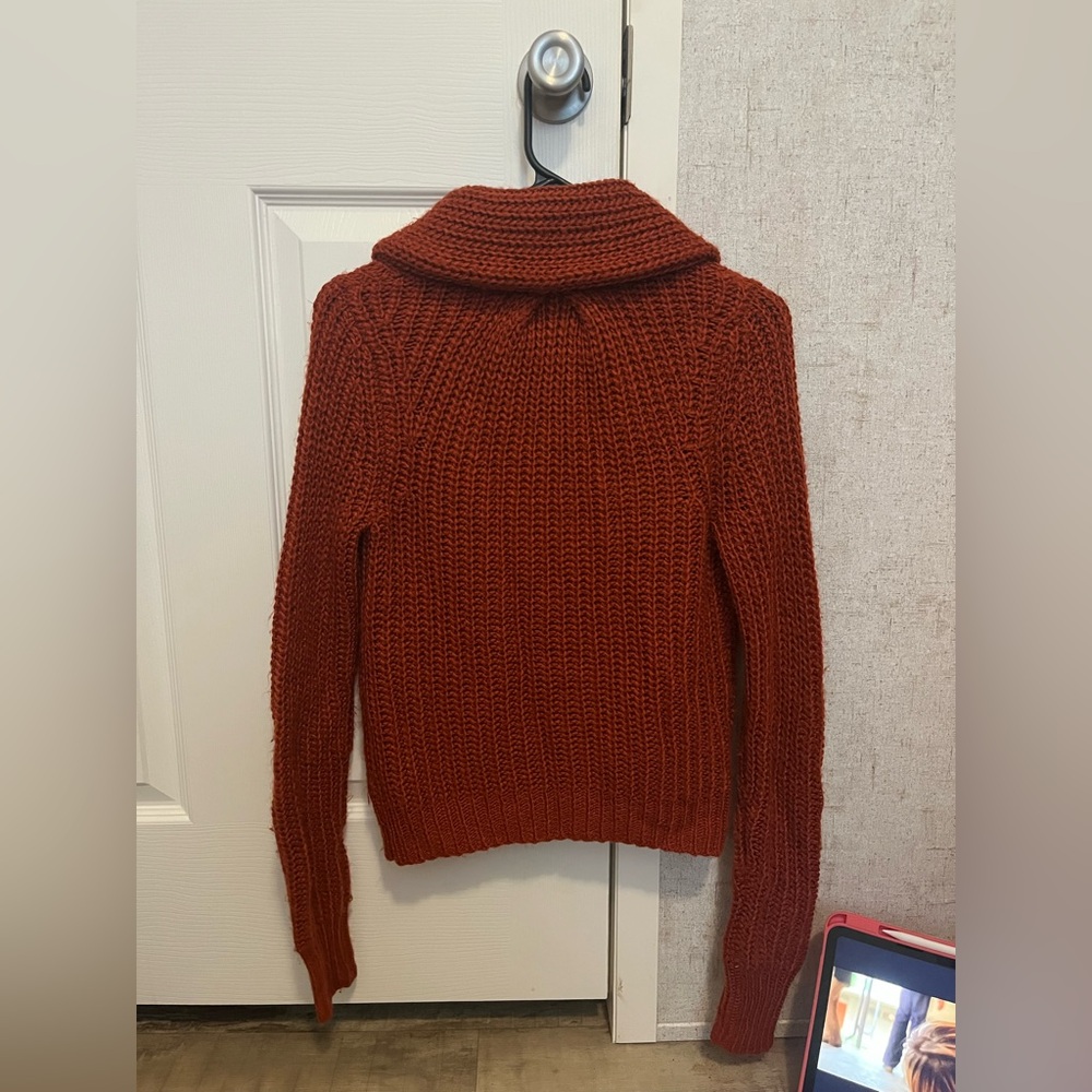 Rust Button Knitted Cardigan - Picture 3 of 3